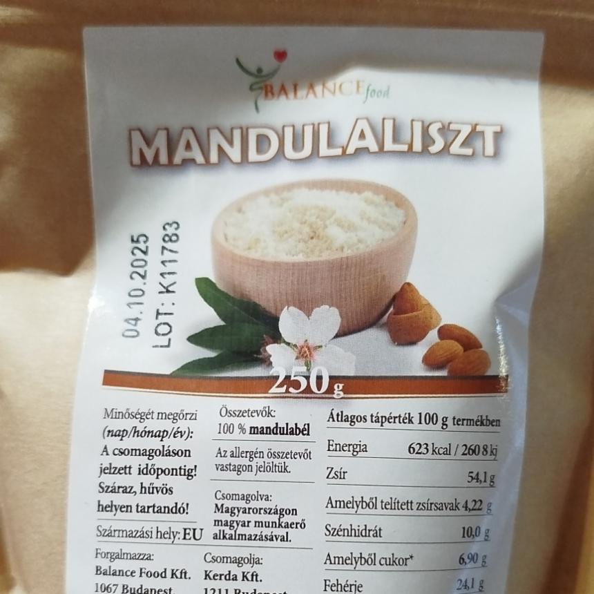 Képek - Mandulaliszt Balance Food