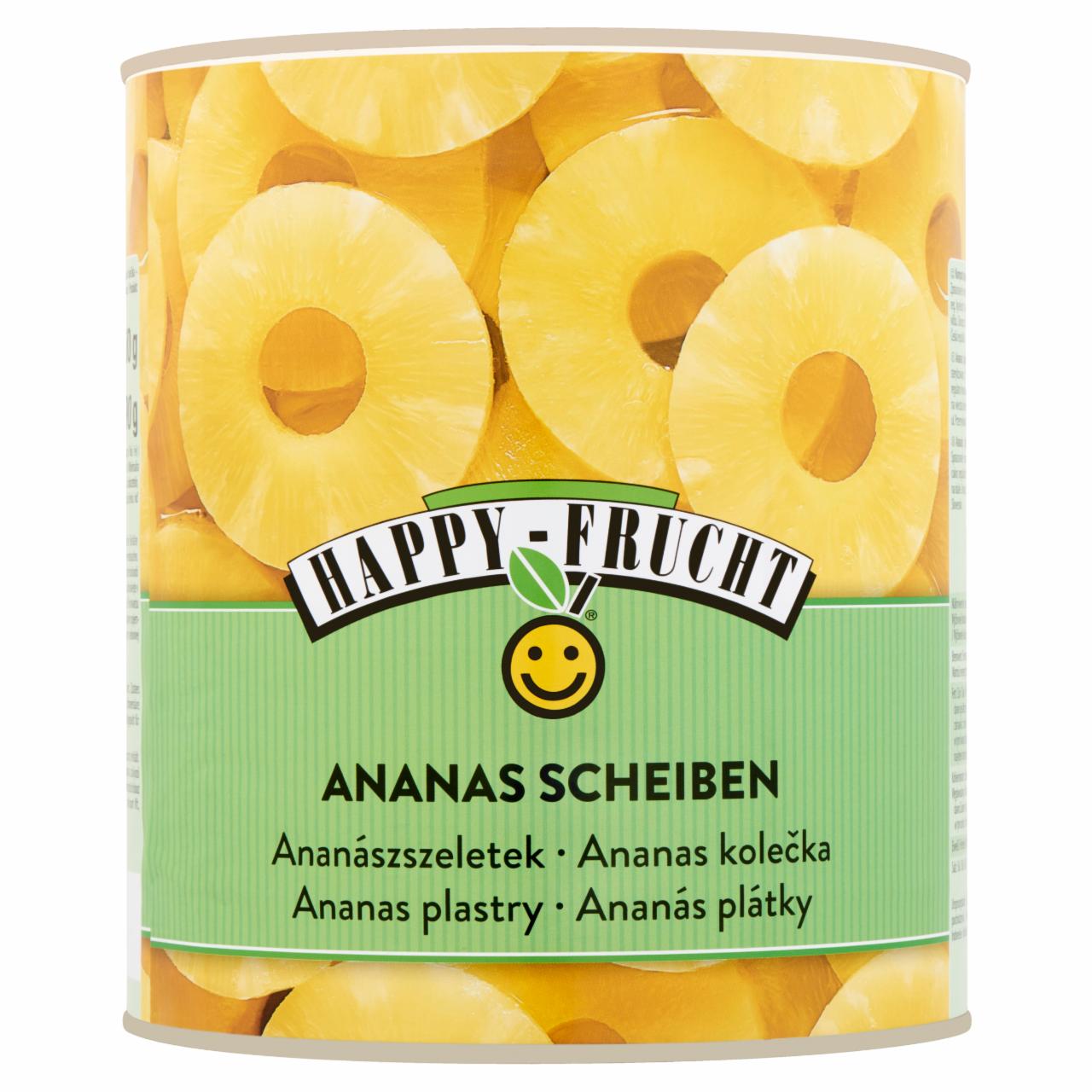 Képek - Happy Frucht ananászszeletek 3050 g