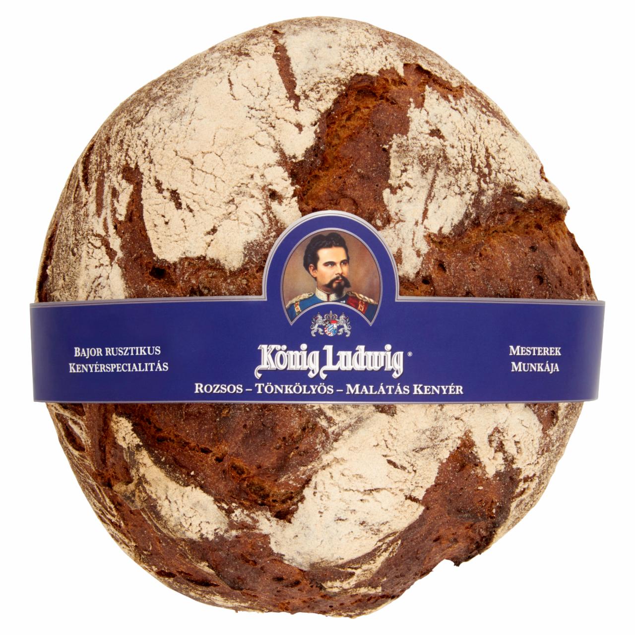 Képek - König Ludwig rozsos-tönkölyös-malátás kenyér 1 kg