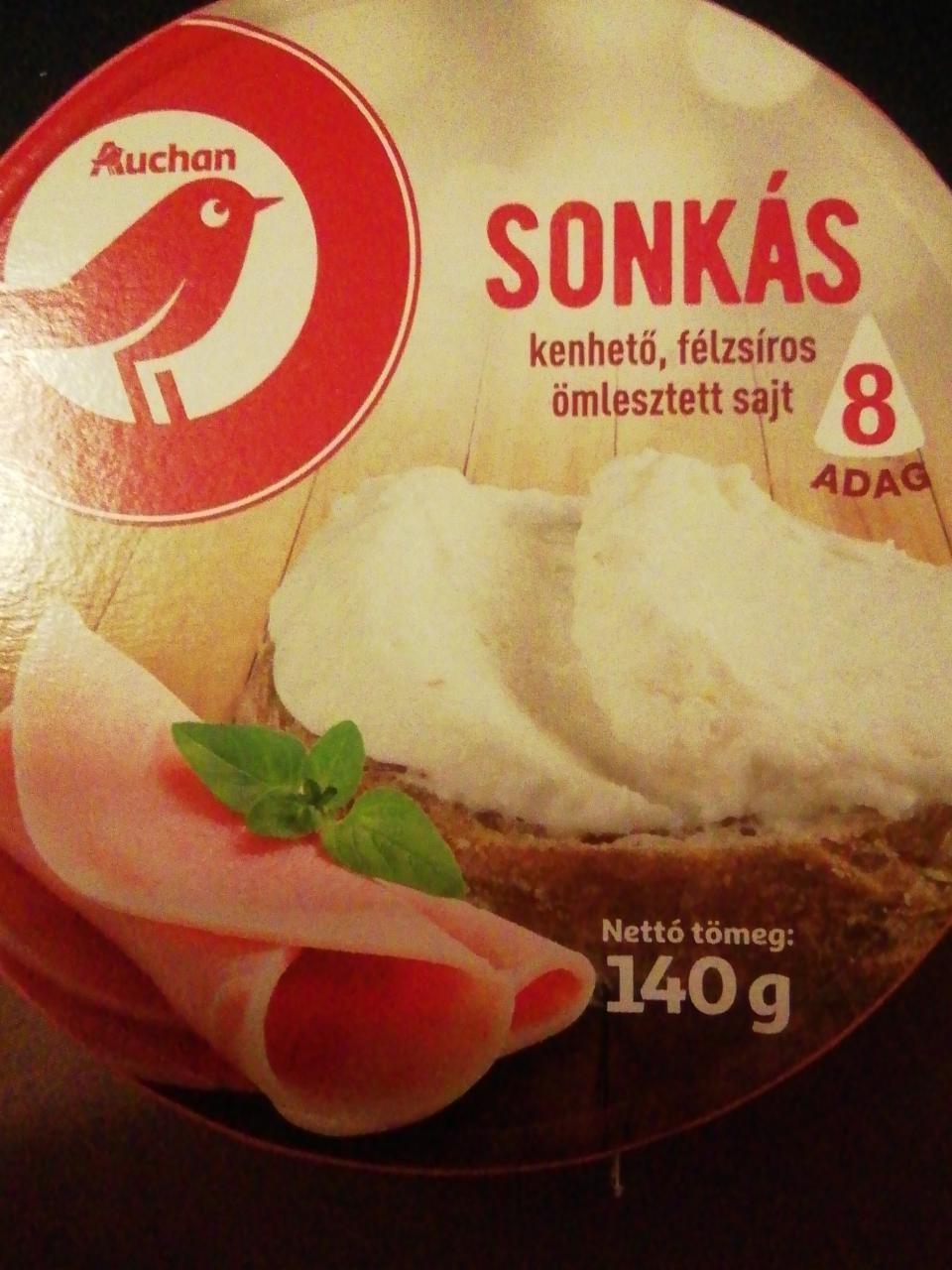 Képek - Sonkás kenhető félzsíros ömlesztett sajt Auchan