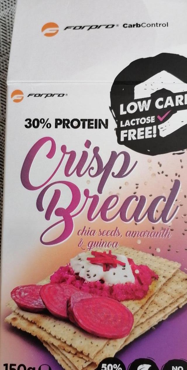 Képek - Low Carb Crisp Bread 30% protein Chia Seeds Amaranth & Quinoa Forpro
