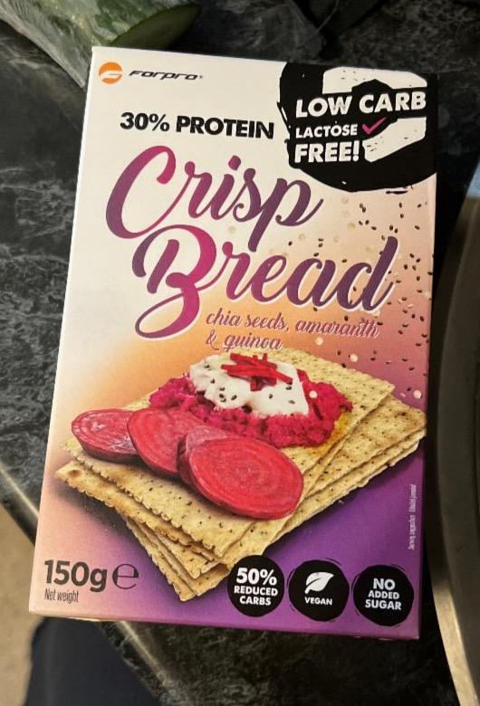 Képek - Low Carb Crisp Bread 30% protein Chia Seeds Amaranth & Quinoa Forpro