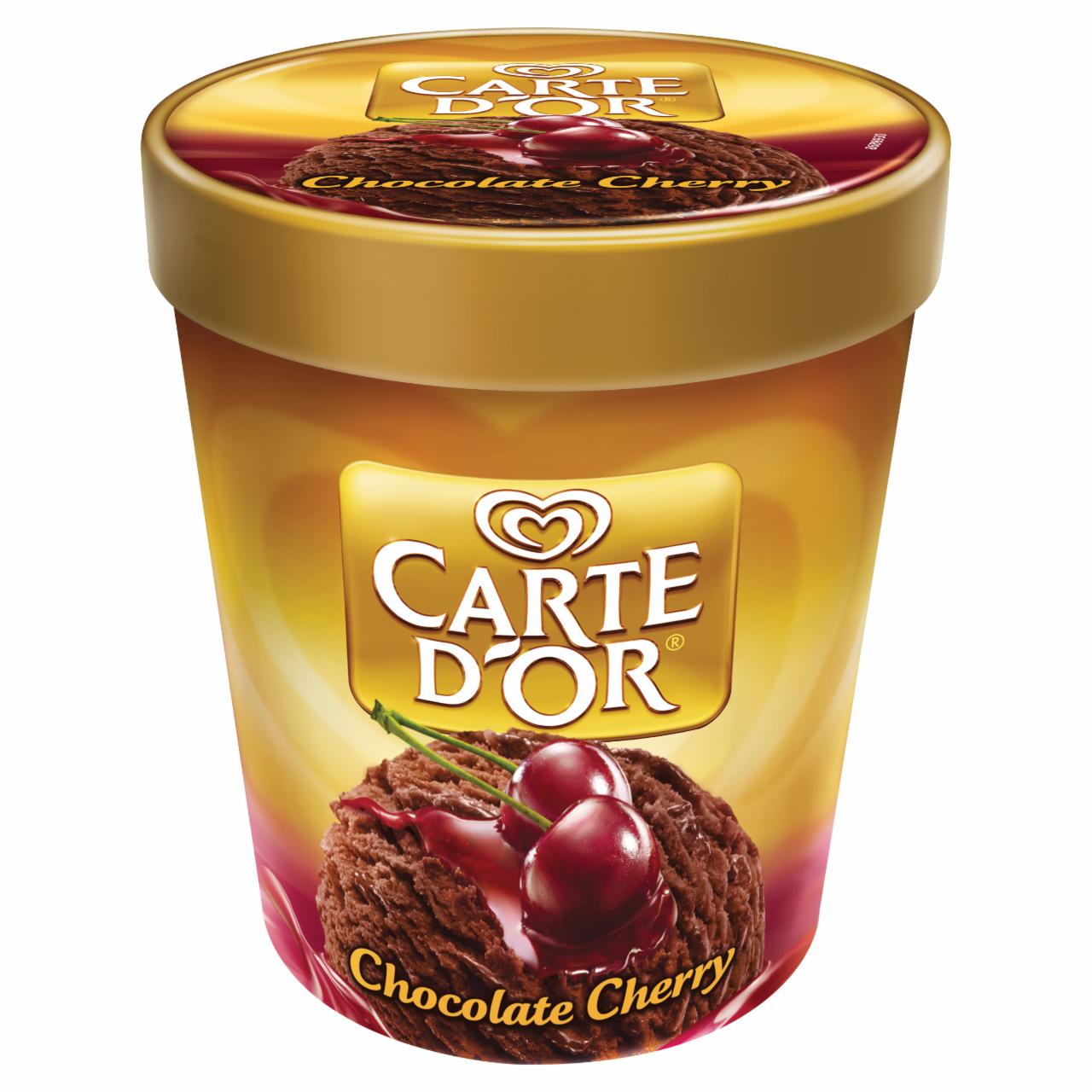 Képek - Carte D'Or meggy ízesítésű csokoládés jégkrém meggy párlattal és szósszal 450 ml
