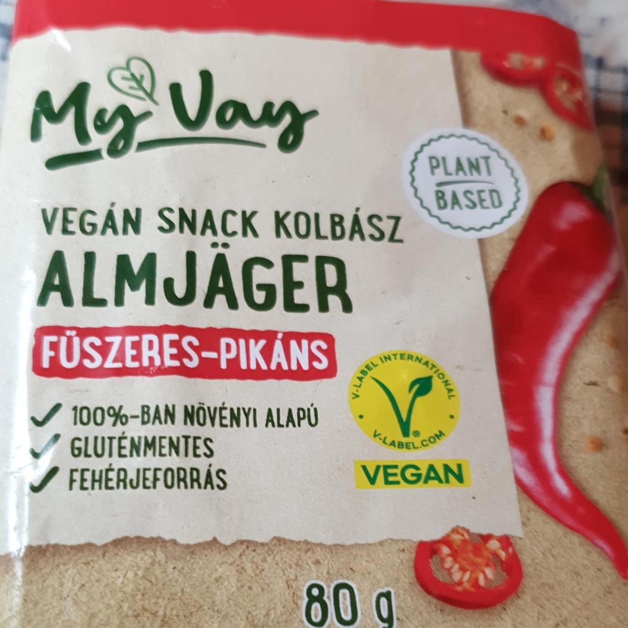 Képek - Vegán snack kolbász almäger fűszeres-pikáns My Vay