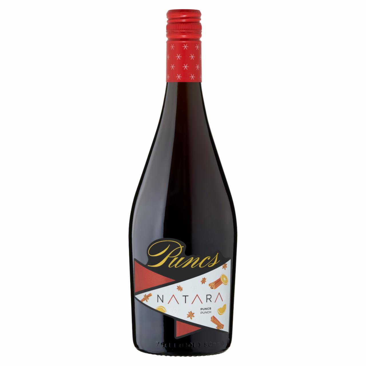 Képek - Natara puncs ízű, szénsavas, ízesített boralapú koktél 7,3% 750 ml