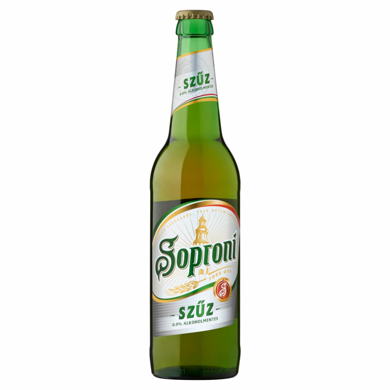 Képek - Soproni Szűz alkoholmentes világos sör 0,5 l üveg