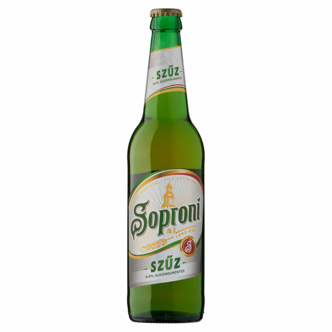 Képek - Soproni Szűz alkoholmentes világos sör 0,5 l üveg