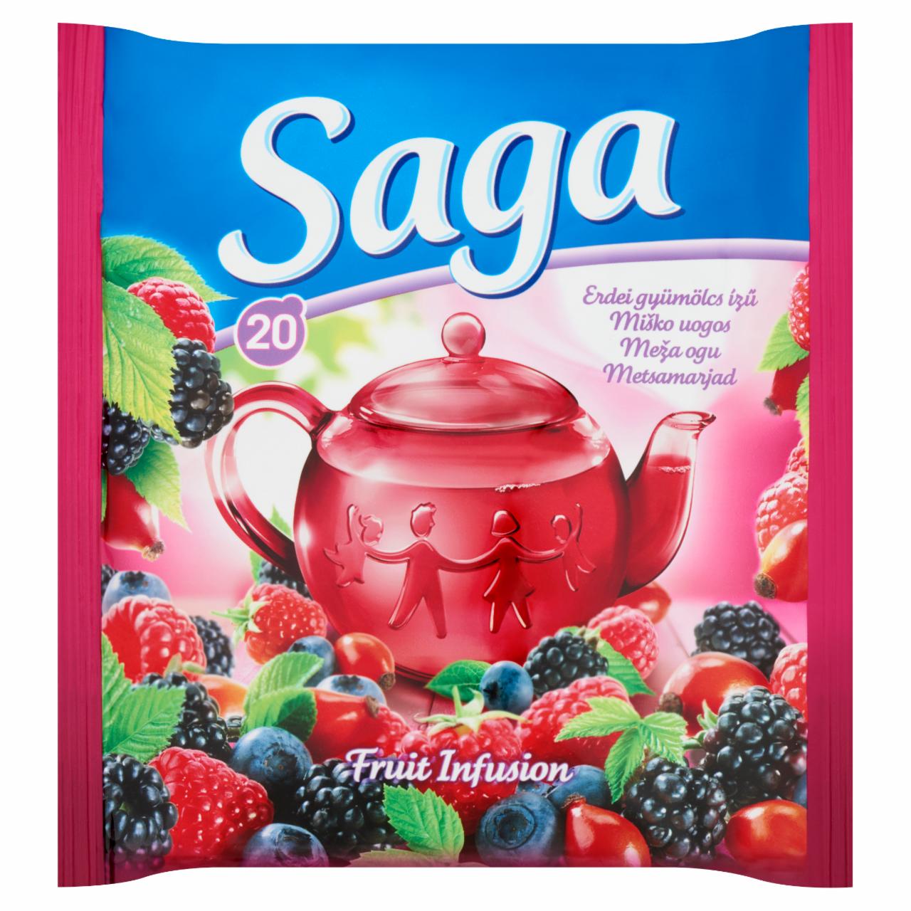 Képek - Saga erdei gyümölcs ízű gyümölcstea 20 filter 34 g