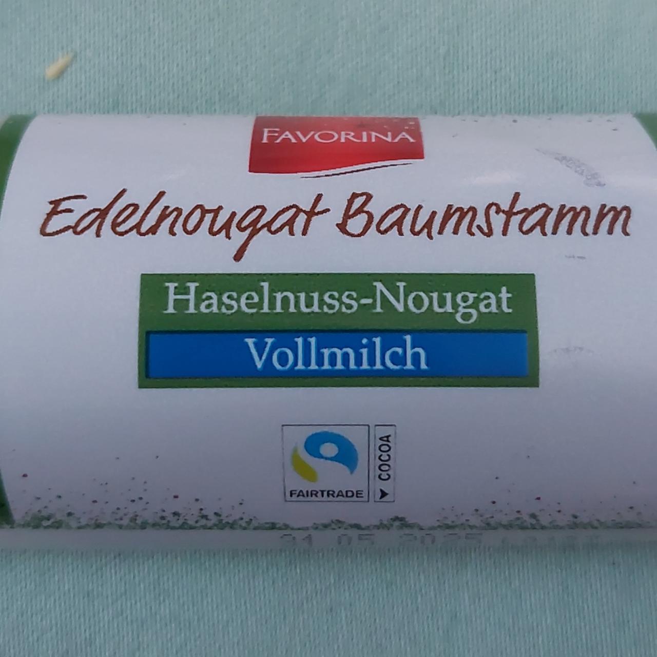 Képek - Edelnougat Baumstamm Haselnuss-Nougat vollmilch Favorina