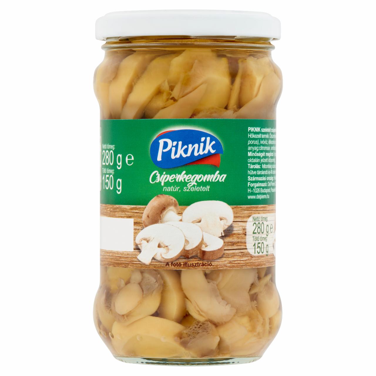 Képek - Piknik natúr szeletelt csiperkegomba 280 g