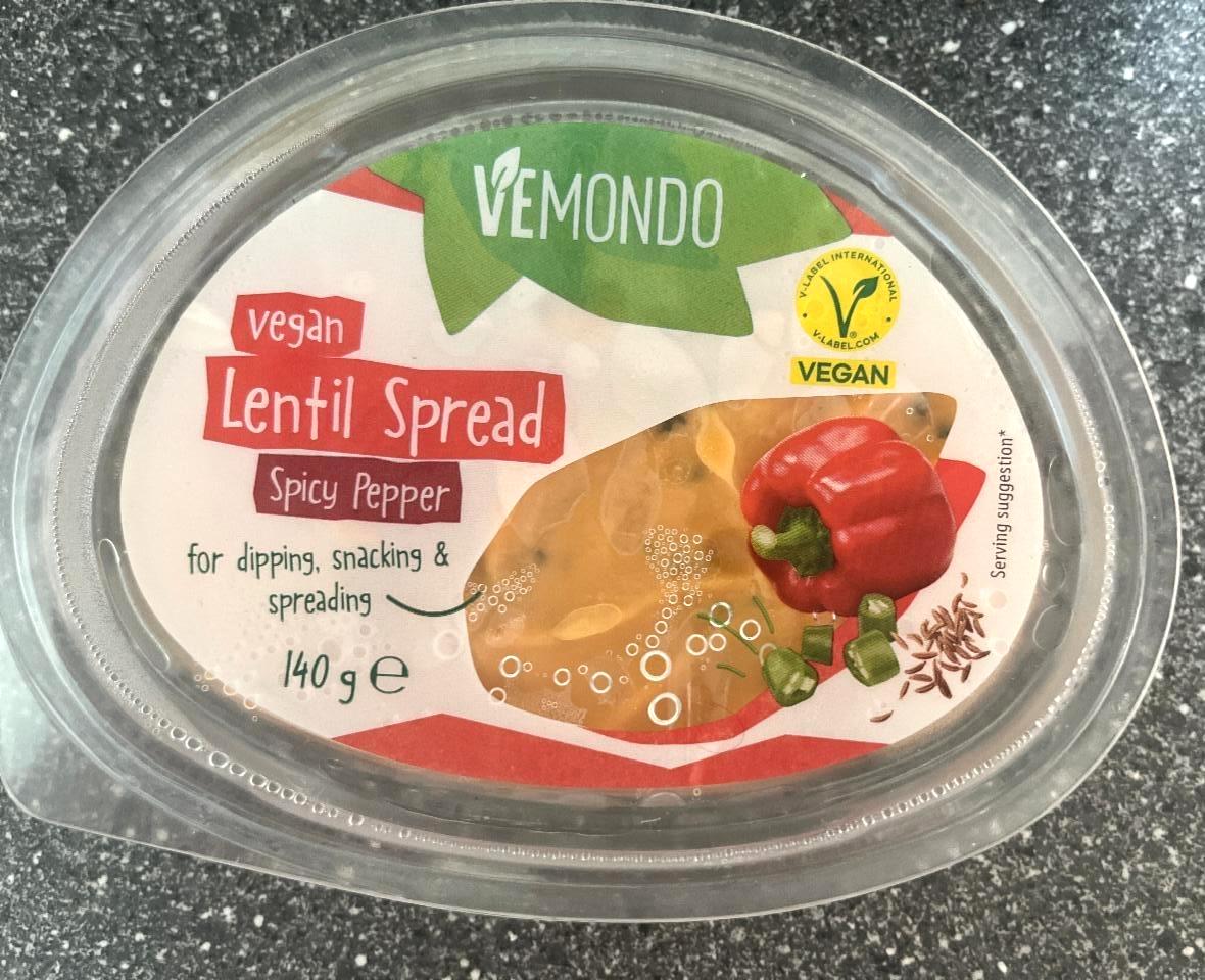 Képek - Vegan lentil spread spicy pepper Vemondo