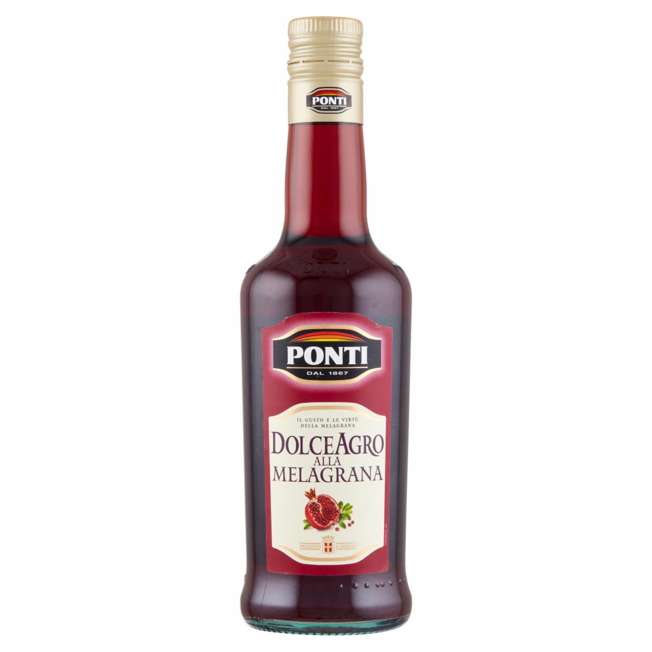 Képek - Ponti Dolceagro borecet-alapú öntet gránátalmalével 500 ml