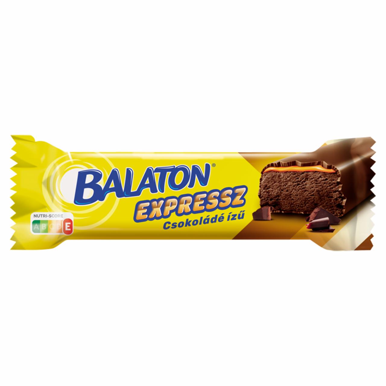 Képek - Balaton Expressz étcsokoládéval mártott csokoládé ízű szelet karamellel 35 g