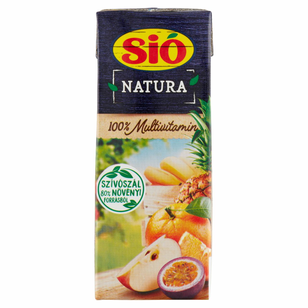 Képek - Sió Natura rostos 100% multivitamin vegyes gyümölcslé 0,2 l