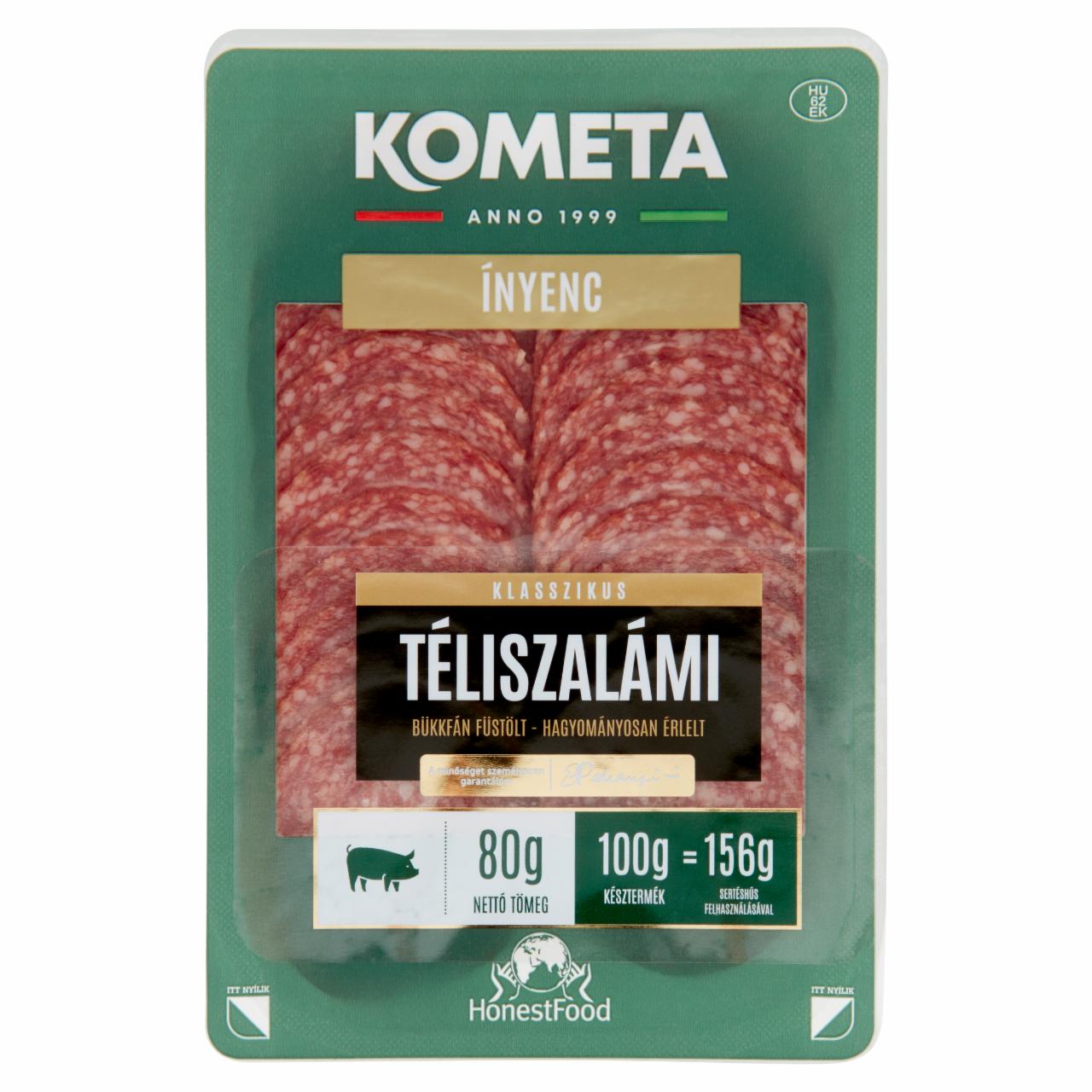 Képek - Kometa Ínyenc szeletelt klasszikus téliszalámi 80 g