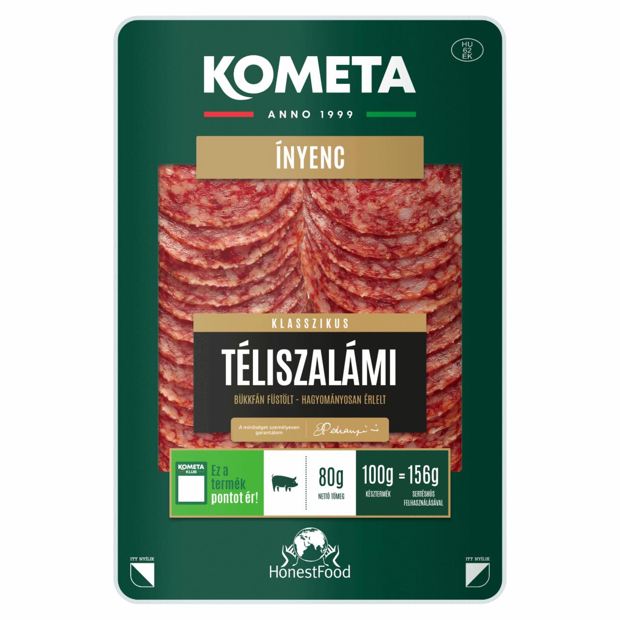 Képek - Kometa Ínyenc szeletelt klasszikus téliszalámi 80 g