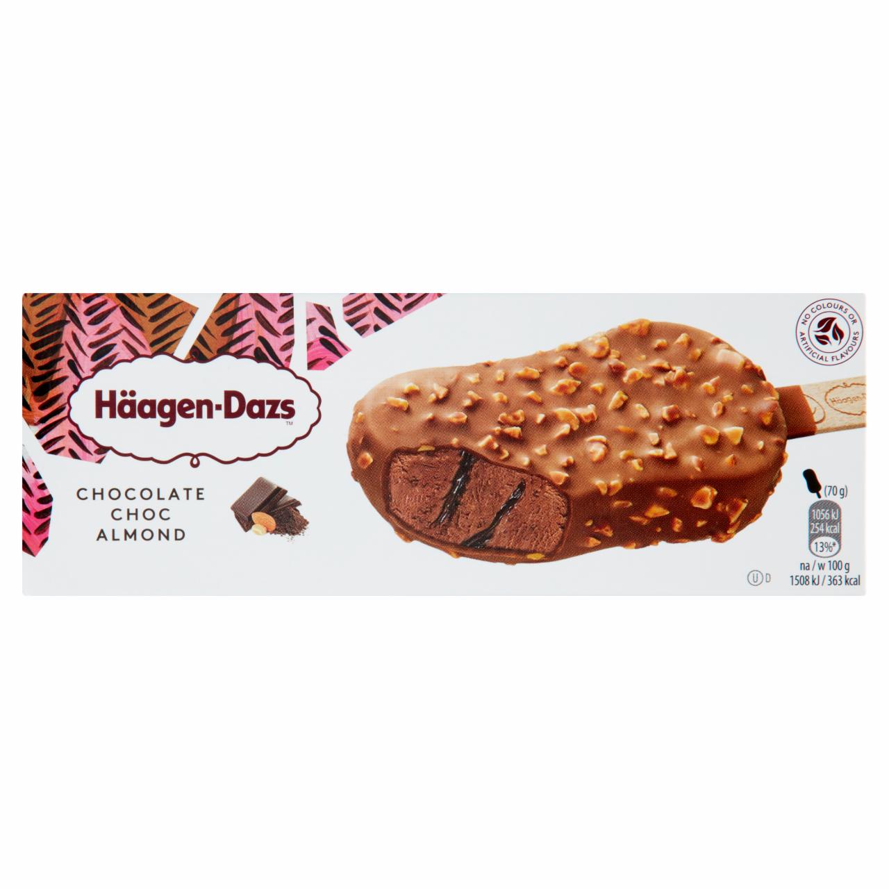 Képek - Häagen-Dazs kakaós jégkrém csokoládé öntettel, pirított mandulával és belga tejcsokoládéval 80 ml