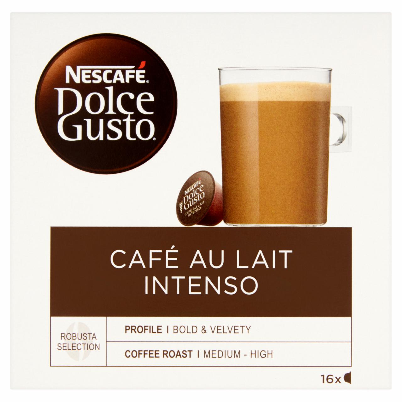 Képek - NESCAFÉ Dolce Gusto Café au Lait Intenso tejes kávékapszula 16 db/16 csésze 160 g