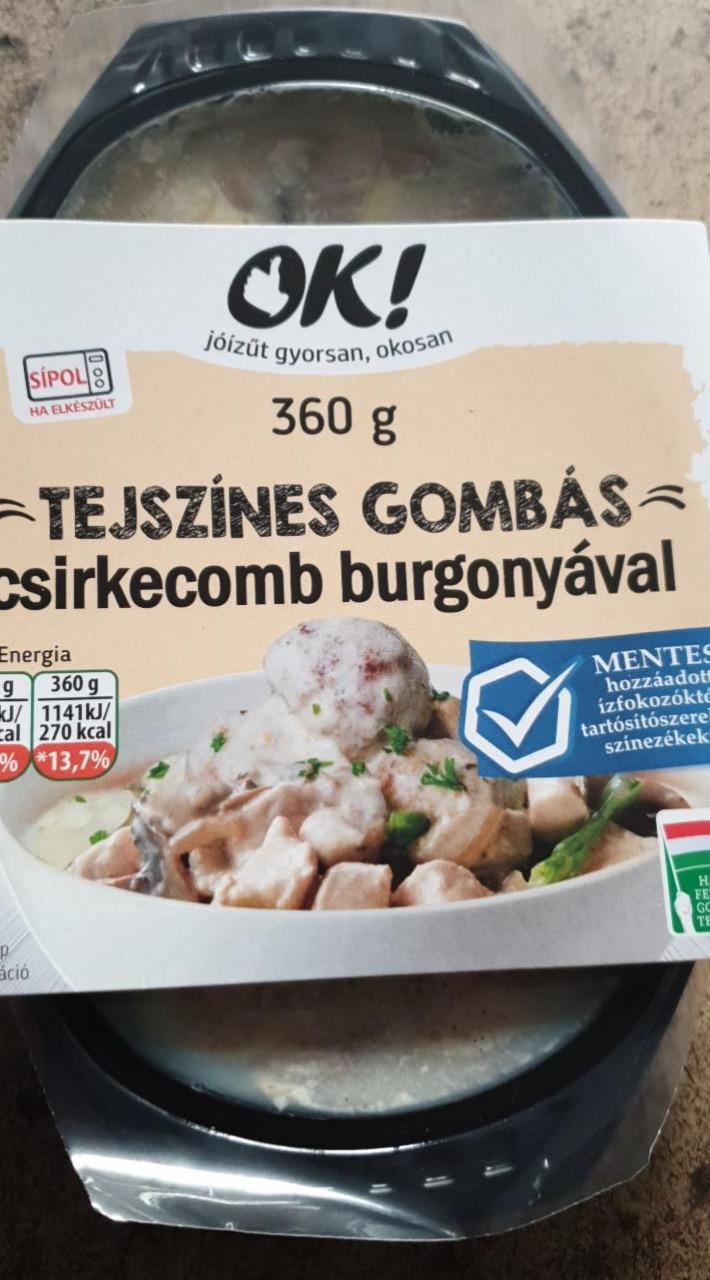 Képek - Tejszínes gombás csirkecomb burgonyával OK!