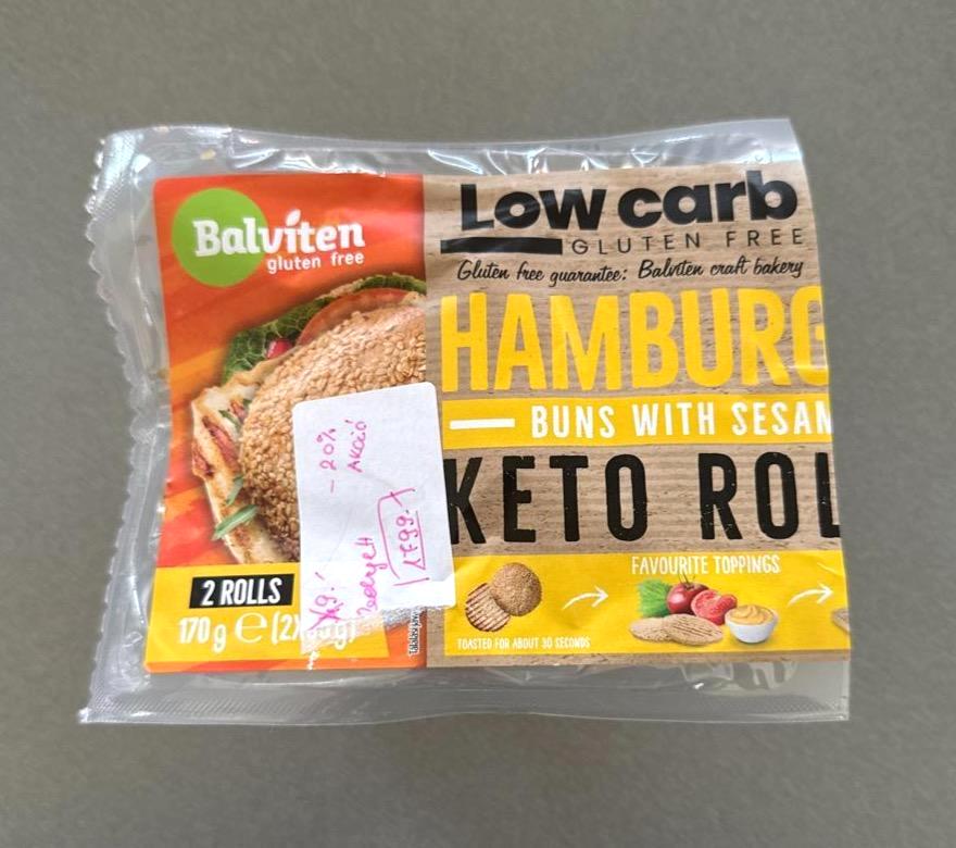 Képek - Hamburger buns with sesam low carb gluten free Balviten