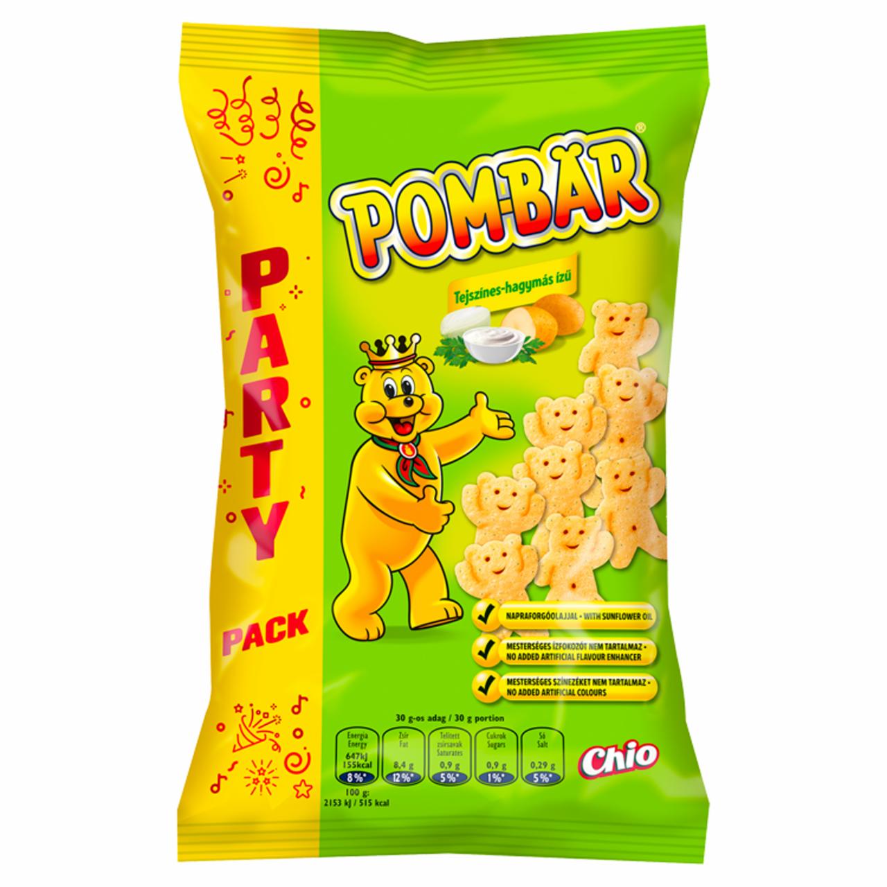 Képek - Pom-Bär tejszínes-hagymás ízű burgonyasnack 180 g