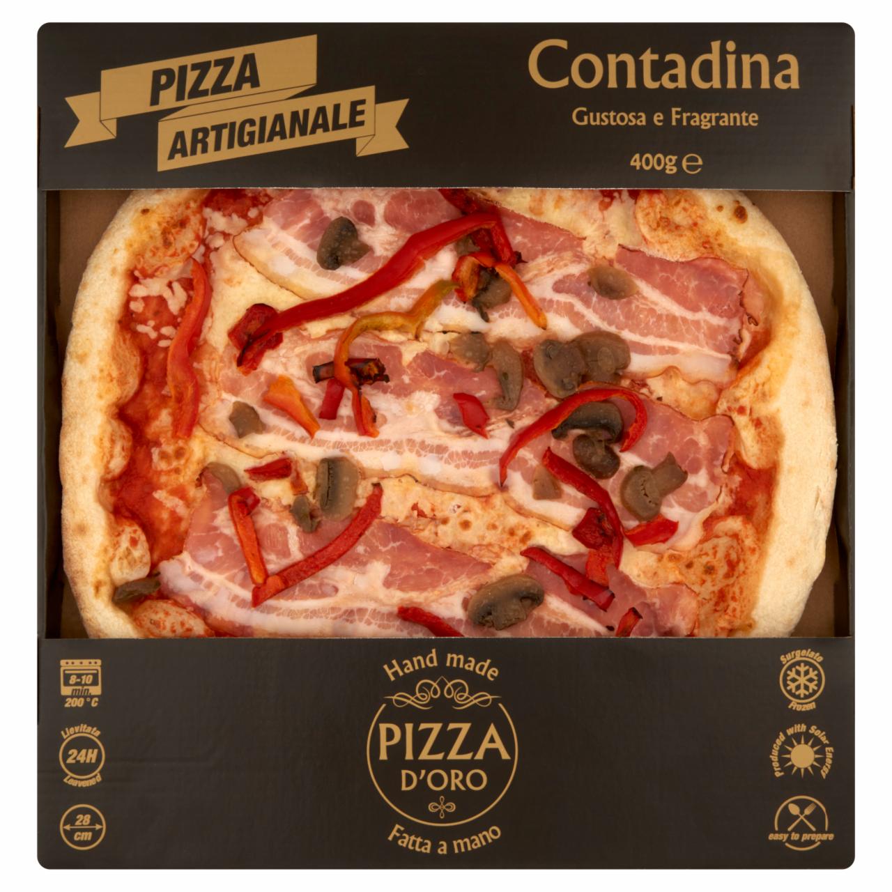 Képek - Pizza D'Oro Contadina gyorsfagyasztott kézműves pizza 400 g