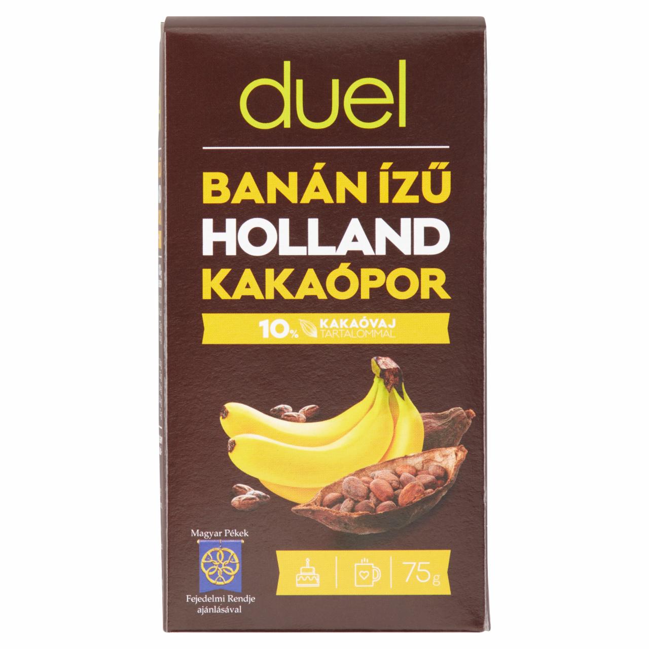 Képek - Duel banán ízű zsírszegény holland kakaópor 75 g