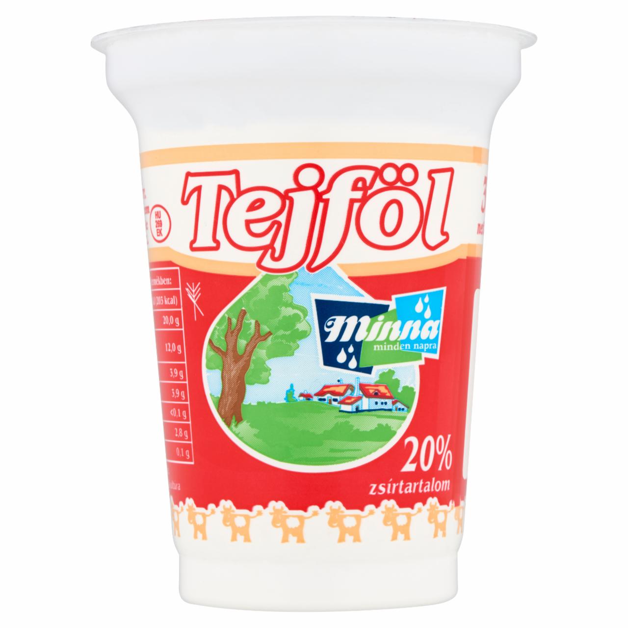 Képek - Minna élőflórás tejföl 20% 330 g