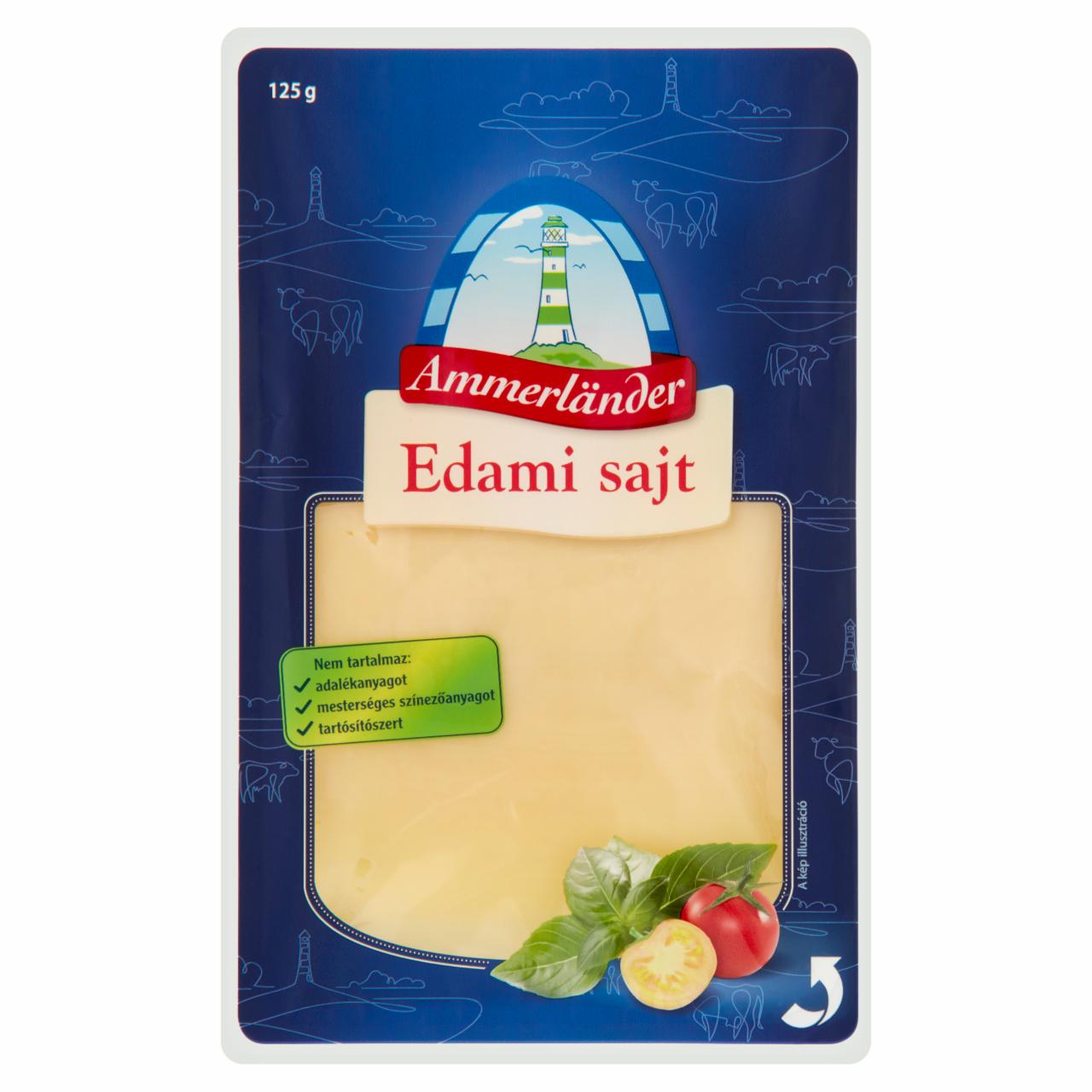 Képek - Ammerländer szeletelt edami sajt 125 g