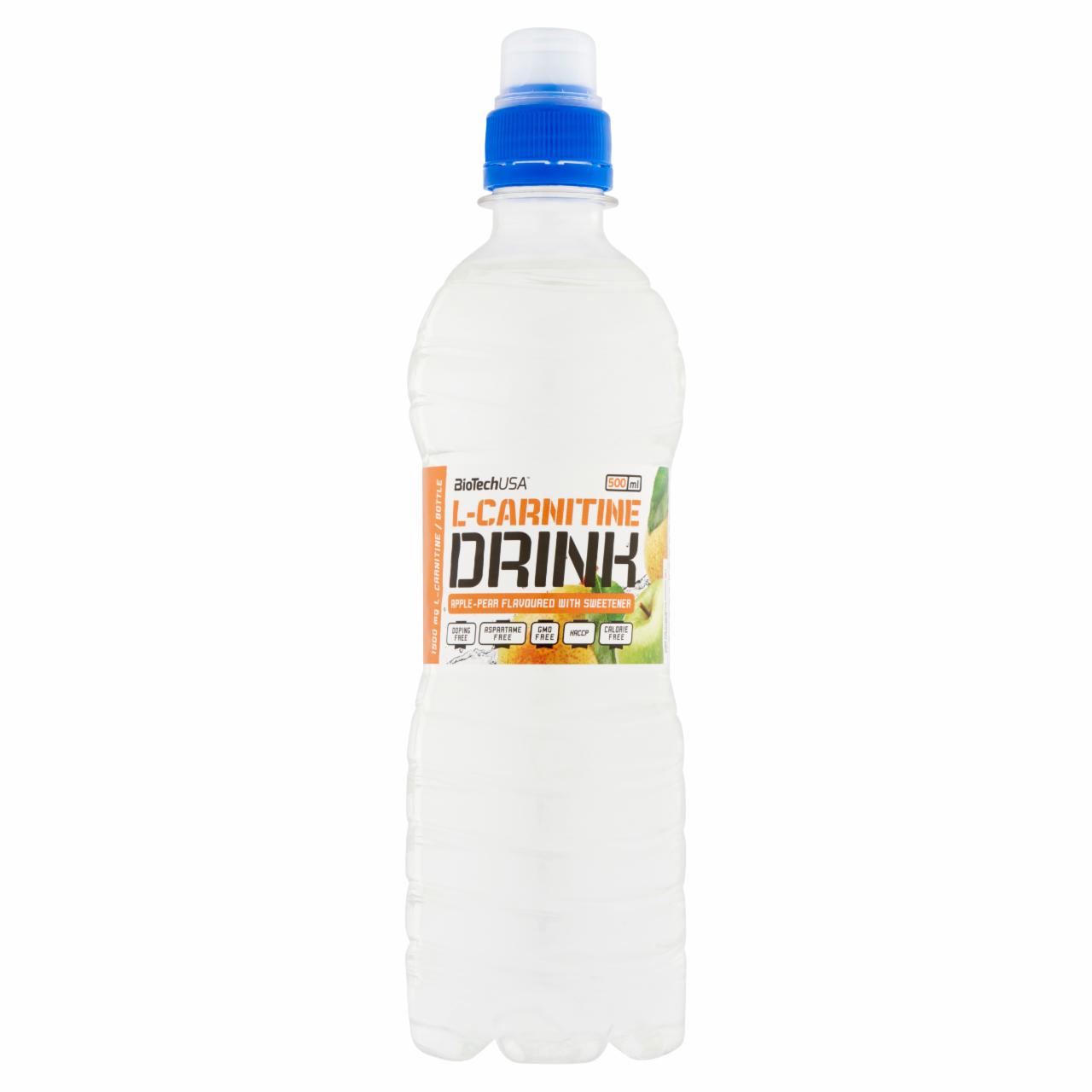 Képek - BioTechUSA L-Carnitine Drink alma-körte ízű üdítőital édesítőszerrel 500 ml