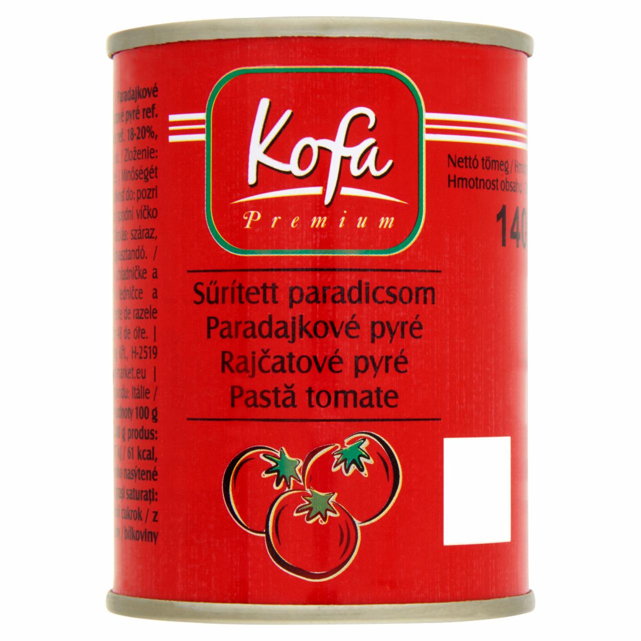 Képek - Kofa Premium sűrített paradicsom 140 g
