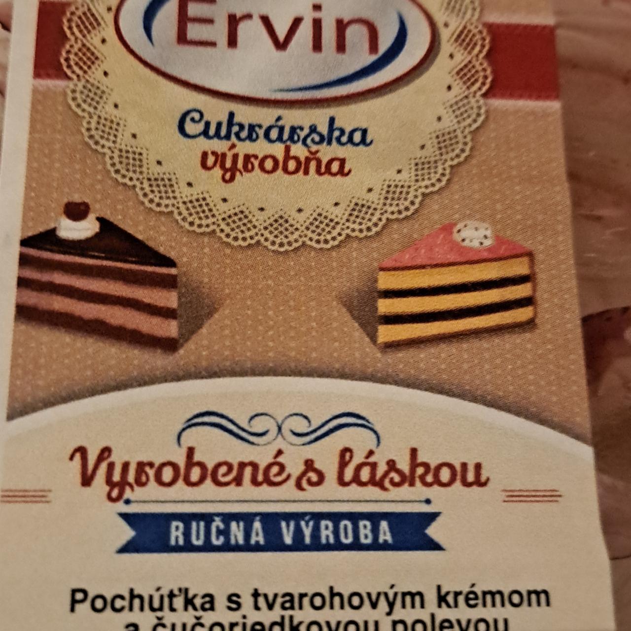 Képek - Pochúťka s tvarohovým krémom a čučoriedkovou polevou Ervin