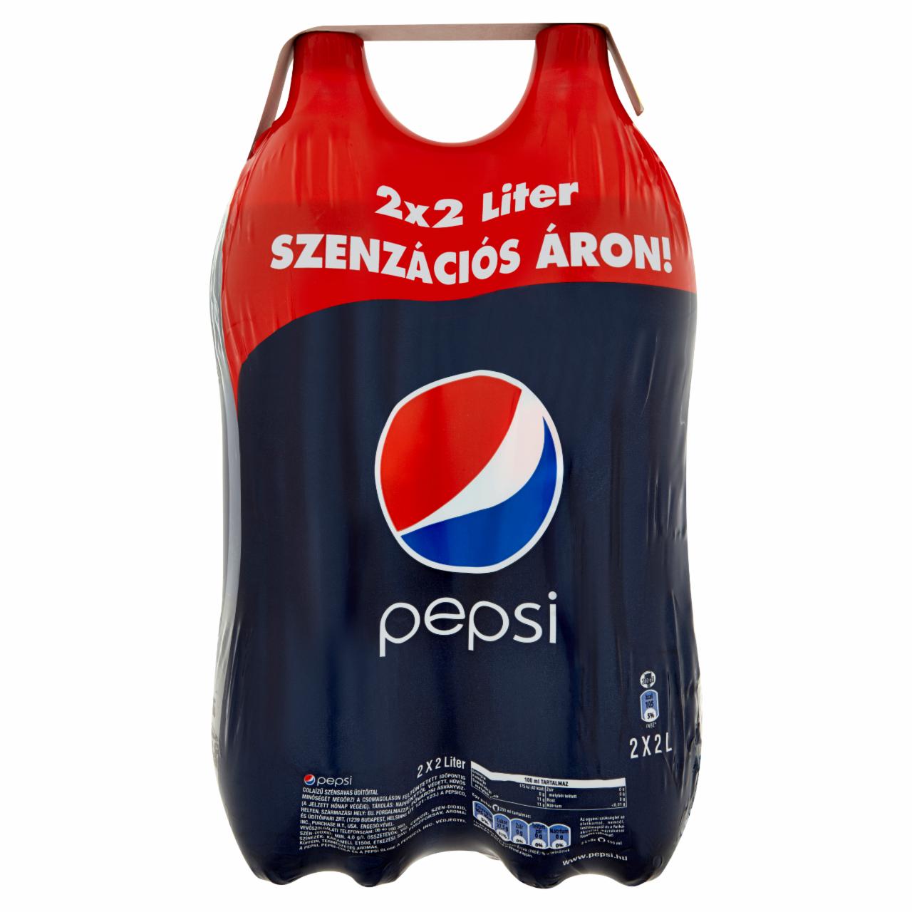 Képek - Pepsi colaízű szénsavas üdítőital 2 x 2 l