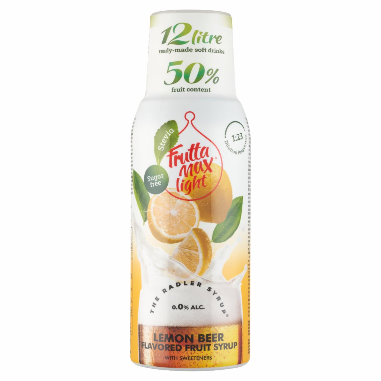 Képek - FruttaMax Light lime-os sör ízű gyümölcsszörp édesítőszerekkel 500 ml