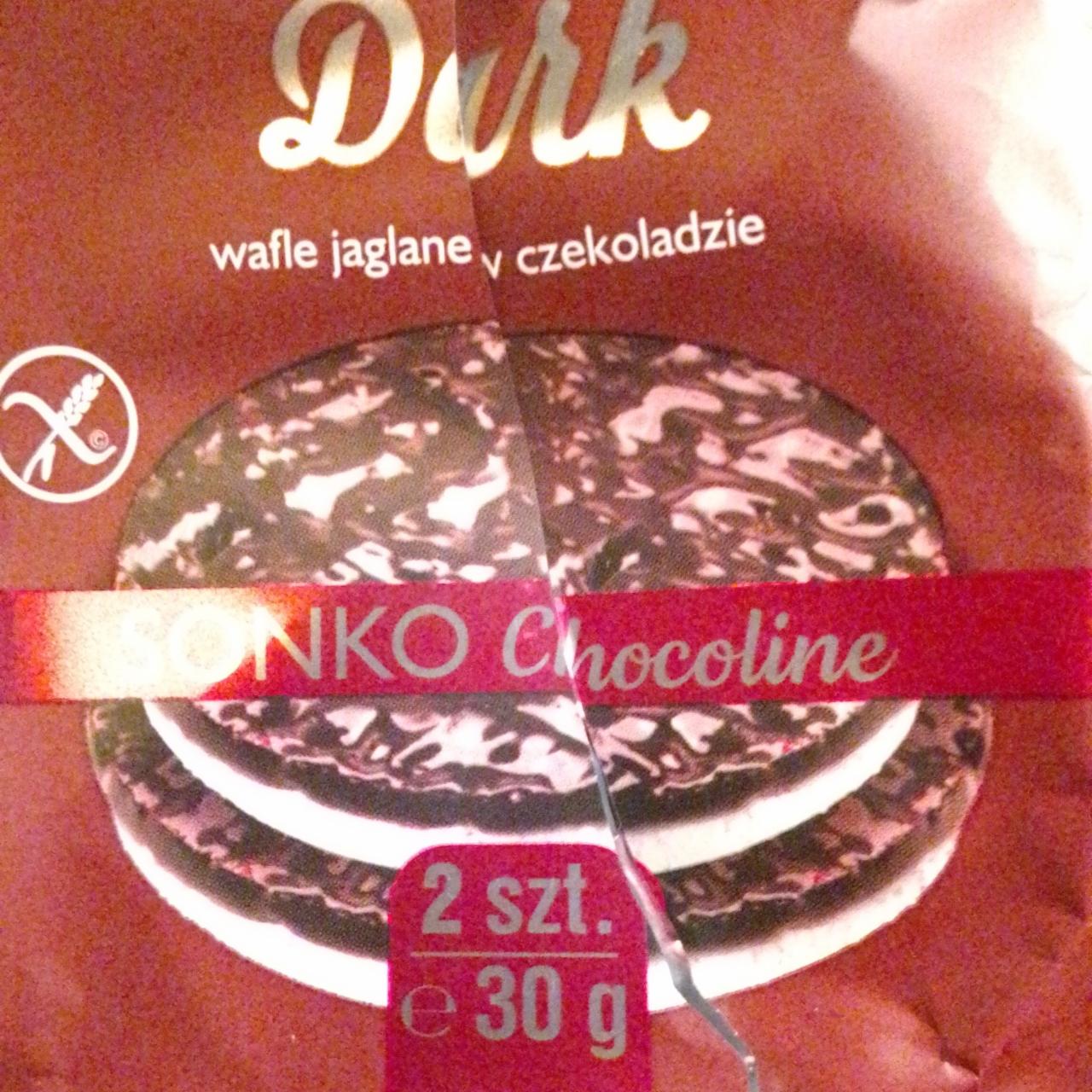 Képek - Dark wafle ryzowe w czekoladzie Sonko