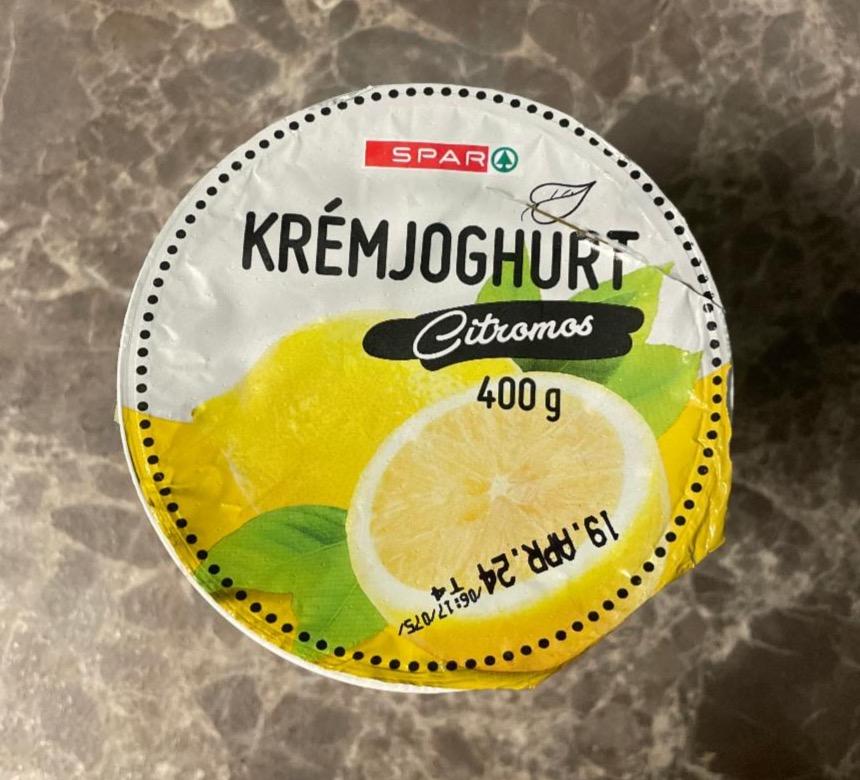 Képek - Krémjoghurt citromos Spar