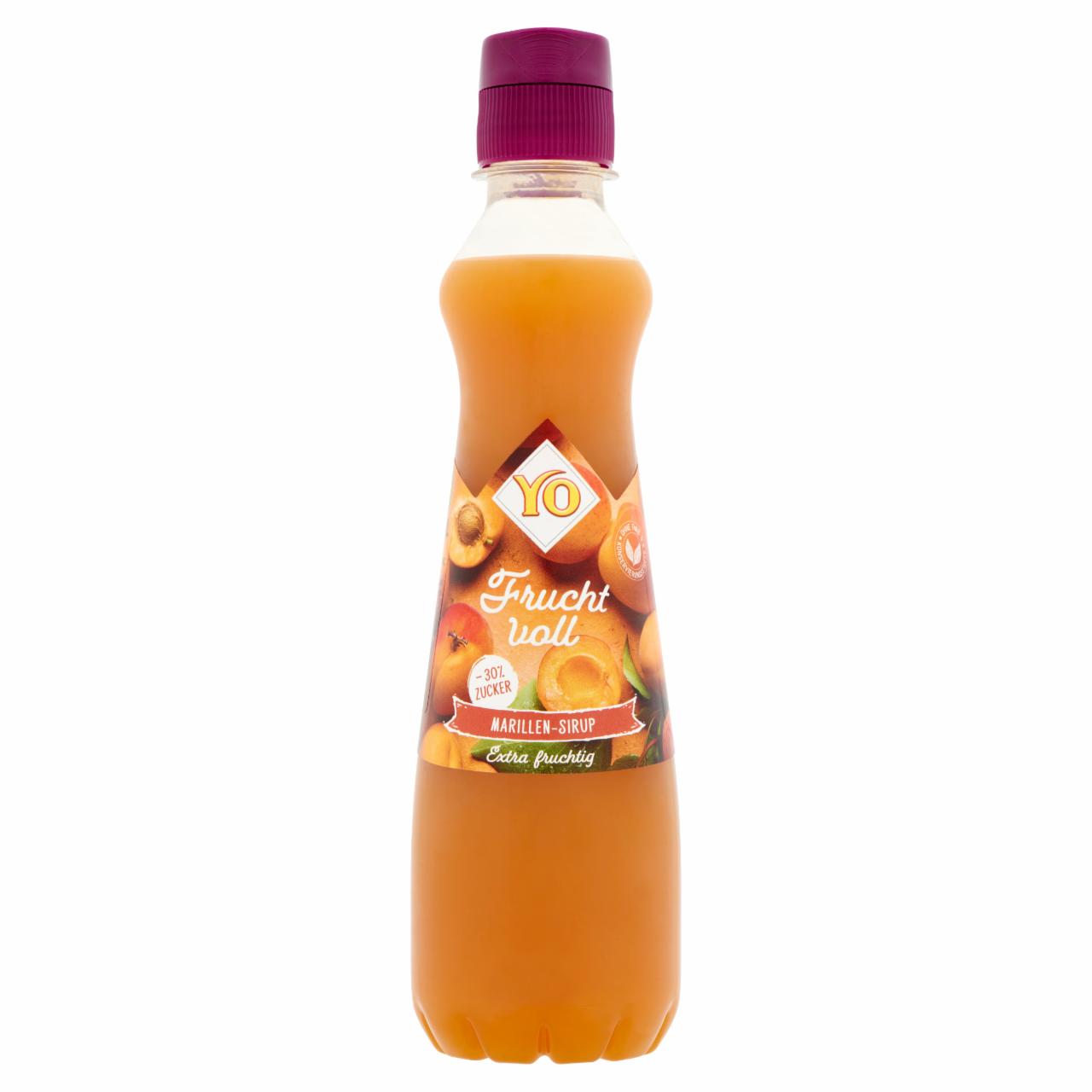 Képek - Yo csökkentett energiatartalmú sárgabarack-narancs gyümölcsszörp 0,35 l
