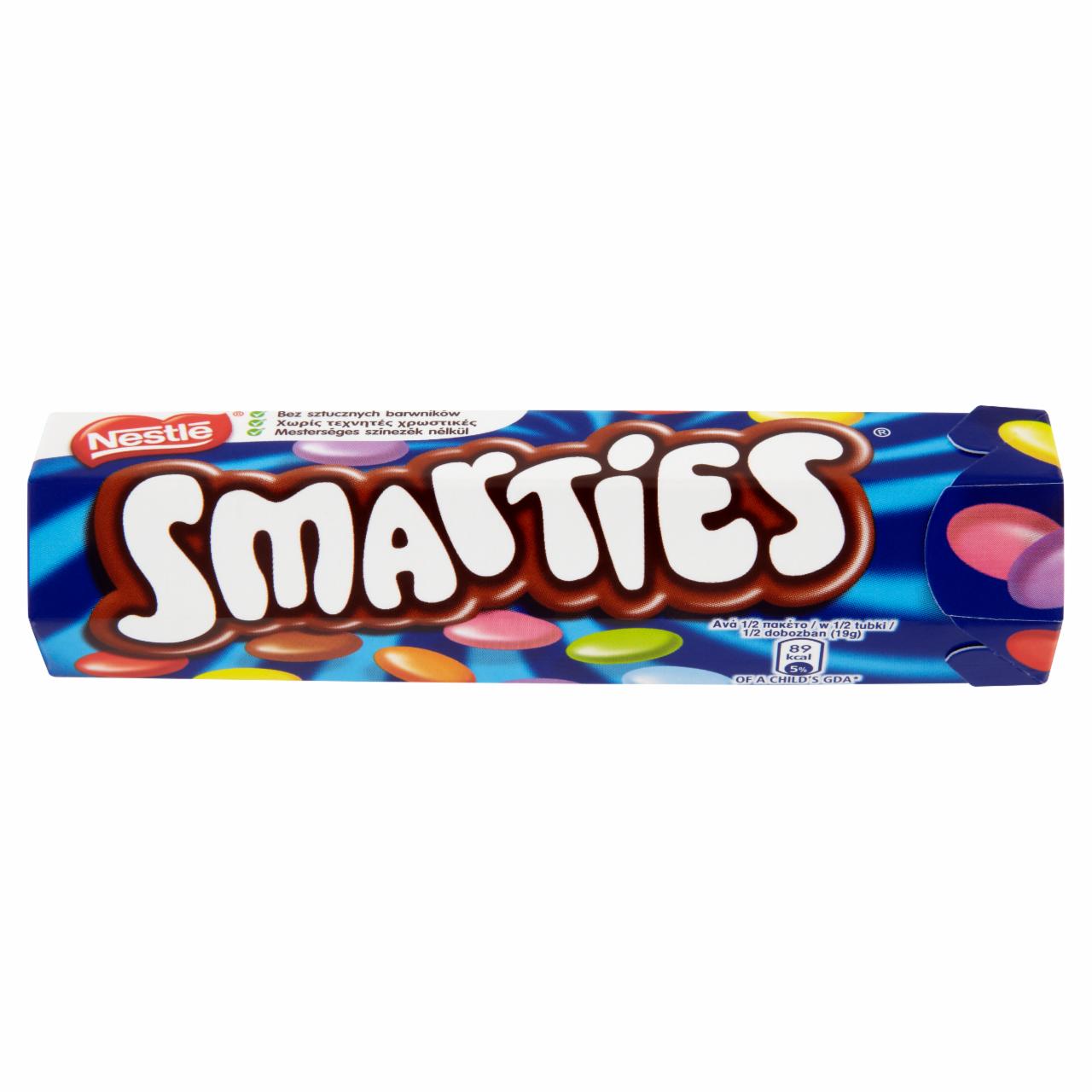 Képek - Smarties tejcsokoládé drazsé cukorbevonattal 38 g