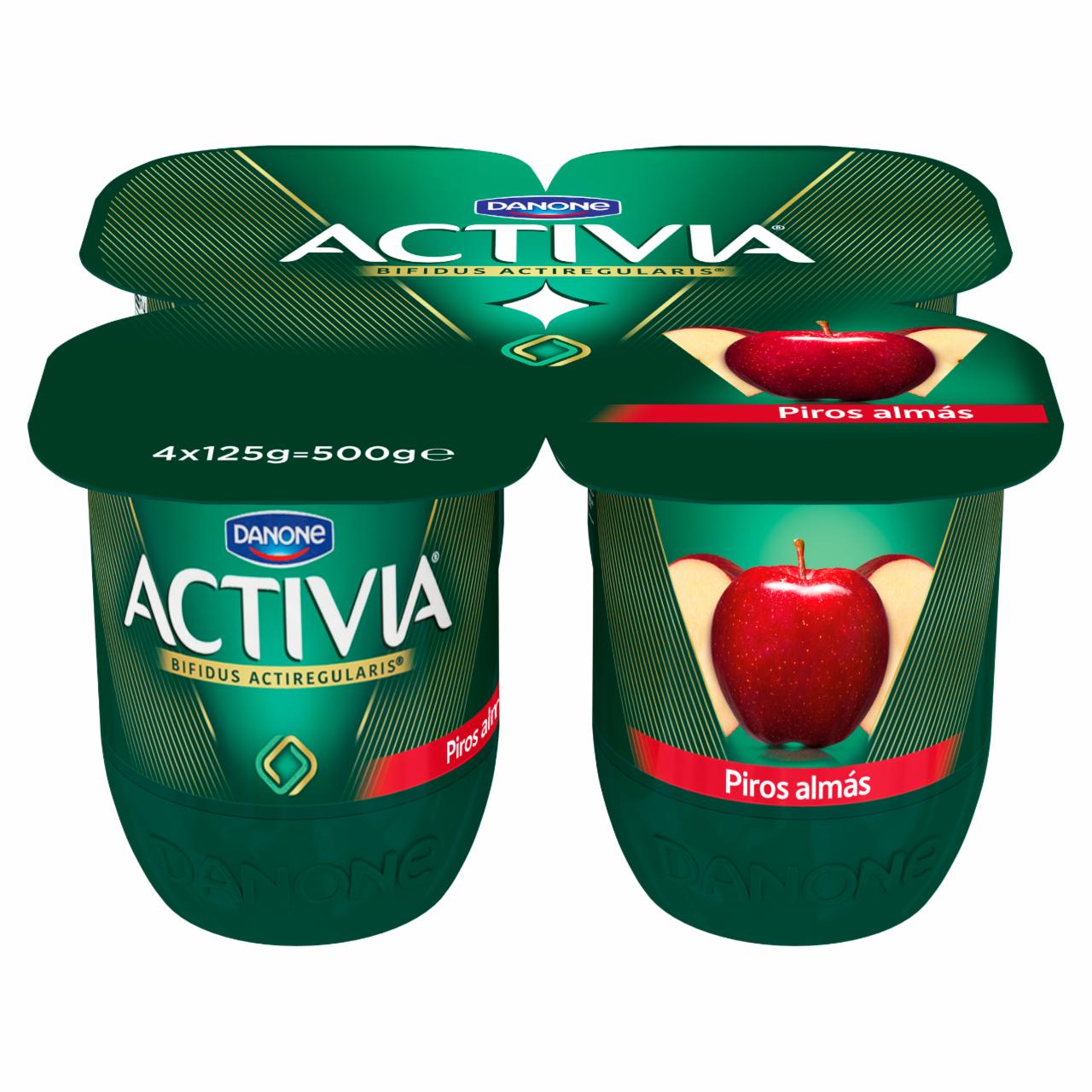 Képek - Danone Activia élőflórás, zsírszegény piros almás joghurt 4 x 125 g