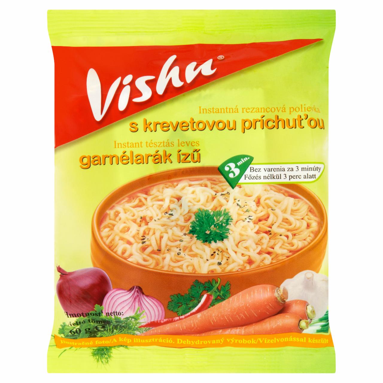 Képek - Garnélarák ízű instant tésztás leves Vishu