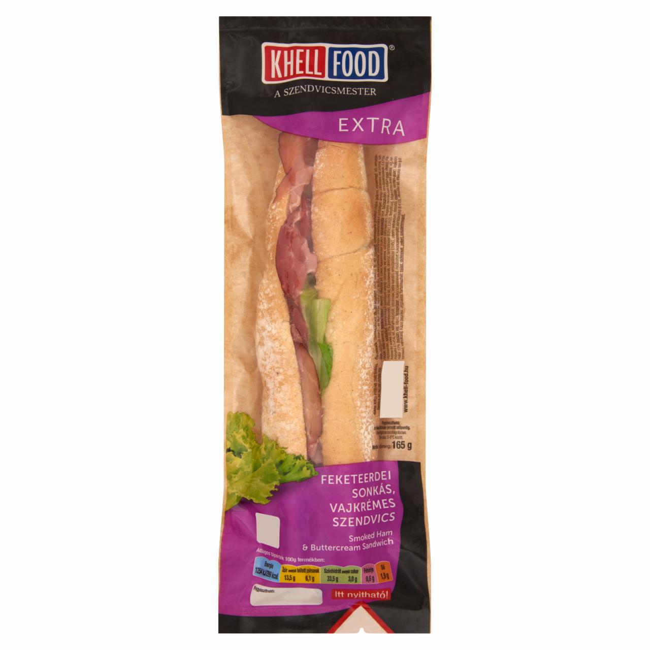 Képek - Khell-Food Extra feketeerdei sonkás, vajkrémes szendvics 165 g