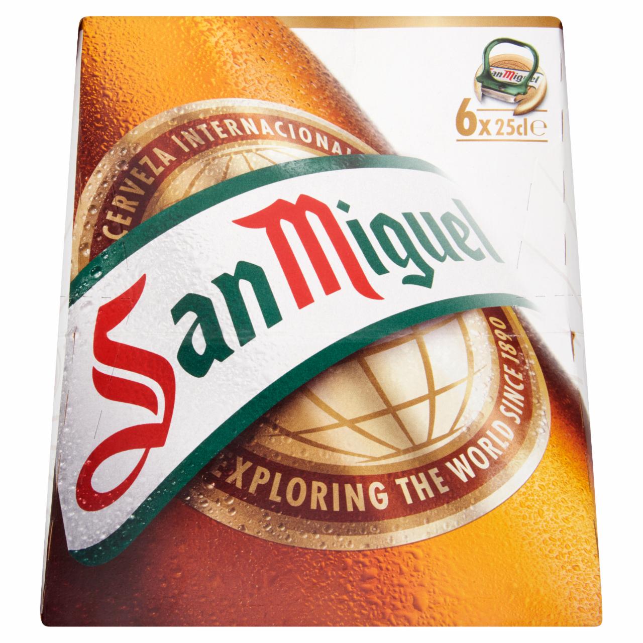 Képek - San Miguel prémium világos sör 5,4% 6 x 25 cl
