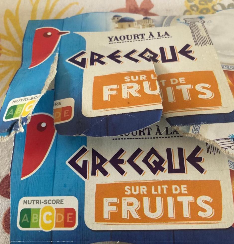 Képek - Görög joghurt cukorral gyümölcsös alappal Auchan