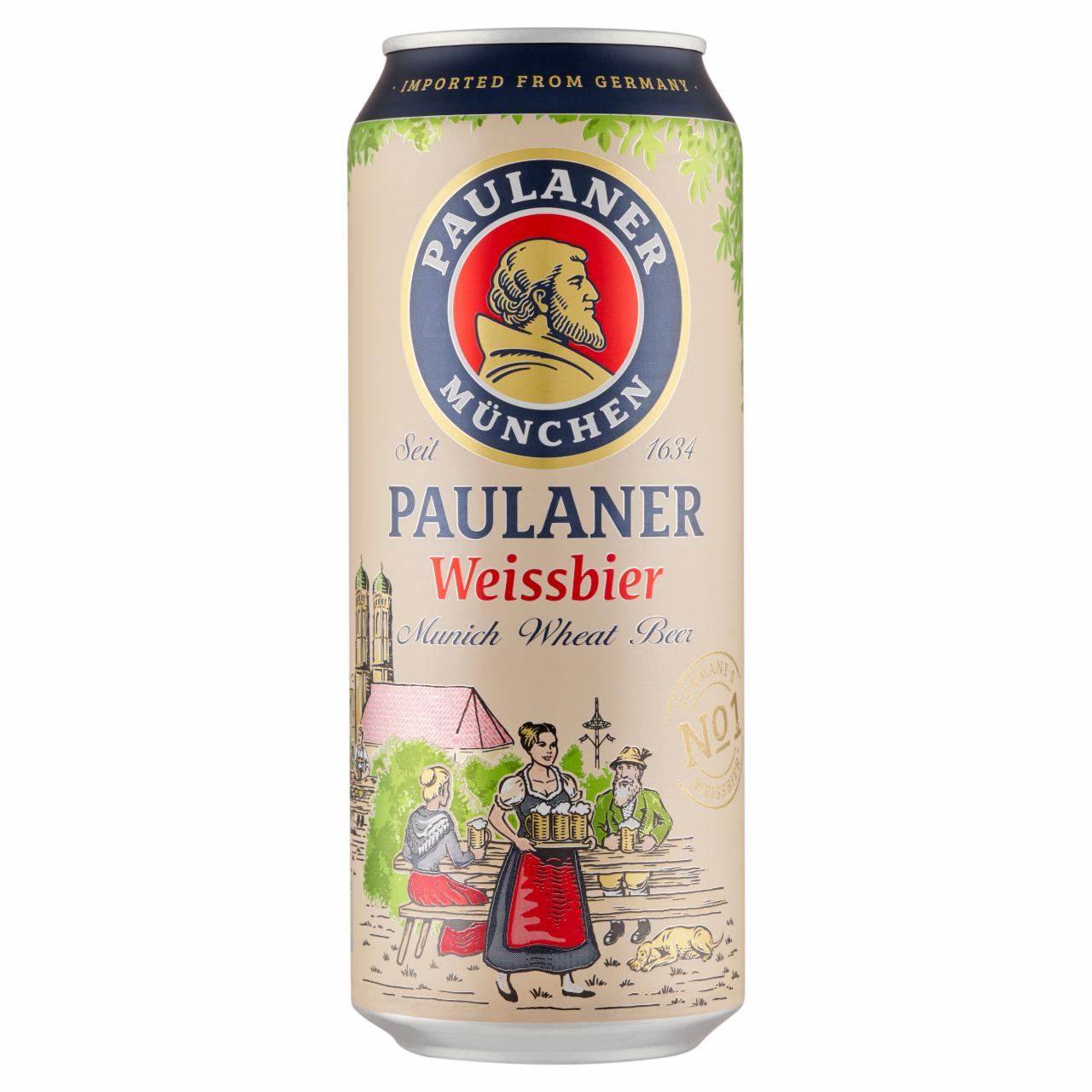 Képek - Paulaner Weissbier német szűretlen búzasör 5,5% 0,5 l