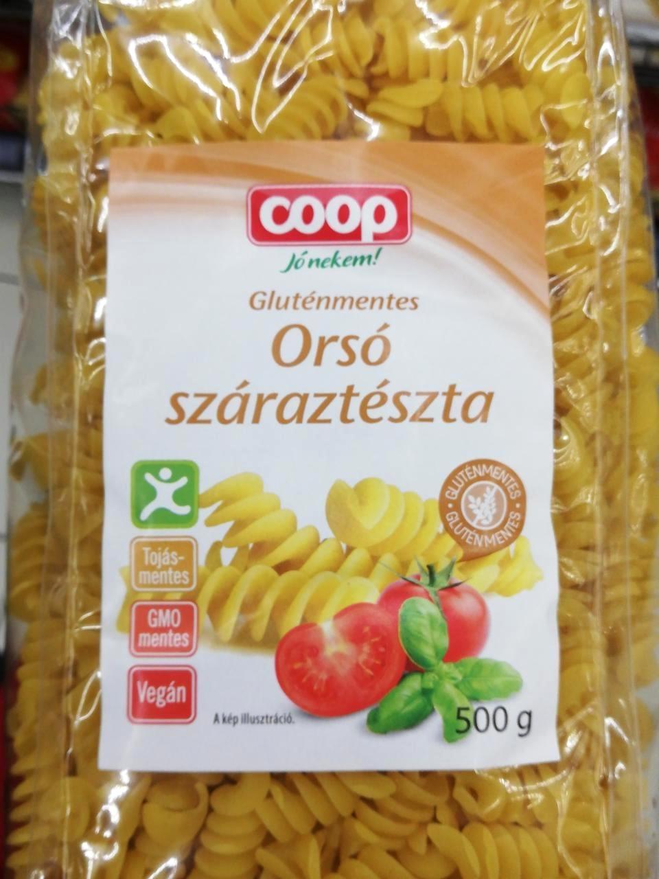 Képek - Gluténmentes orsó száraztészta Coop