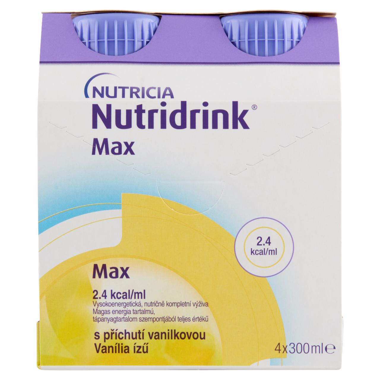 Képek - Nutridrink Max vanília ízű speciális gyógyászati célra szánt élelmiszer 24 x 300 ml