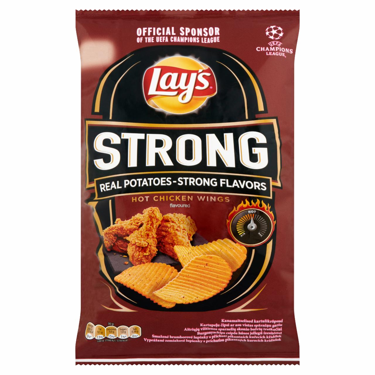 Képek - Lay's Strong burgonyachips csípős húsos jellegű ízesítéssel 70 g