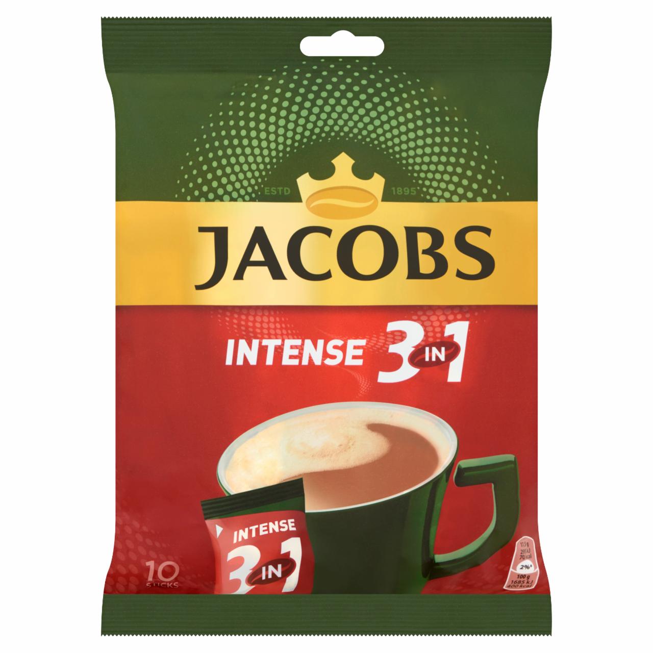 Képek - Jacobs Intense 3in1 azonnal oldódó kávéitalpor 10 db 175 g