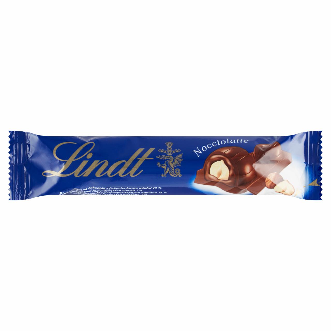 Képek - Lindt Nocciolatte töltött tejcsokoládé mogyorós töltelékkel és egész mogyoróbéllel 40 g