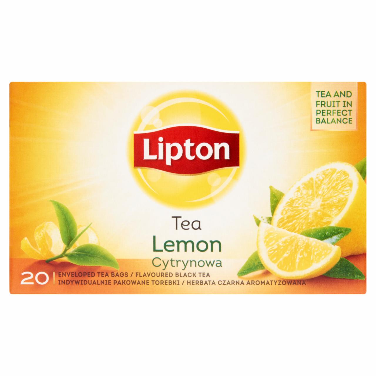 Képek - Lipton citrom fekete tea 20 filter